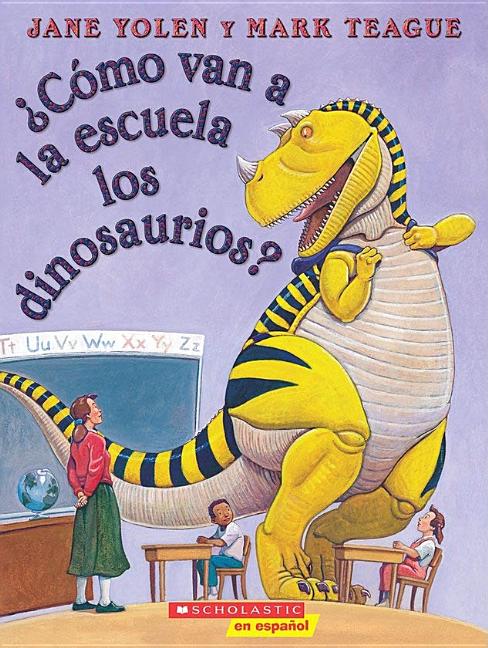 ¿Cómo van a la escuela los dinosaurios?